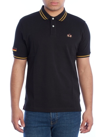 πόλο με κοντά μανίκια la martina ymp014-pk031-09999 |