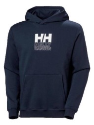 t-shirt με κουκούλα helly hansen cotton fleece graphic |