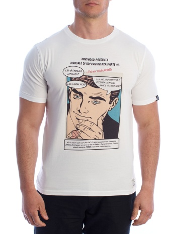 t-shirt με κοντά μανίκια inmyhood hs24mts21-c-white |