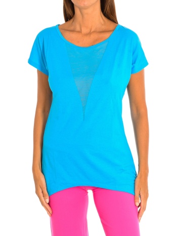t-shirt με κοντά μανίκια zumba z1t00683-azul |