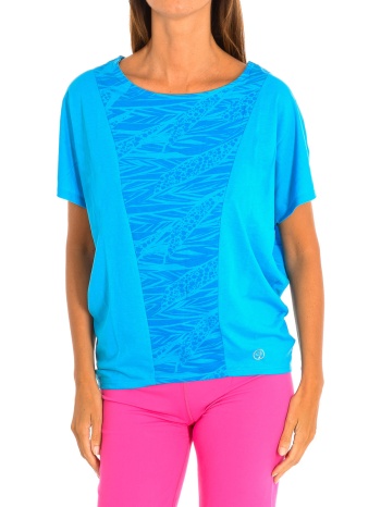 t-shirt με κοντά μανίκια zumba z1t00685-azul |