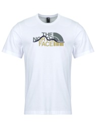 t-shirt με κοντά μανίκια the north face mountain line regular short sleeve tee tnf