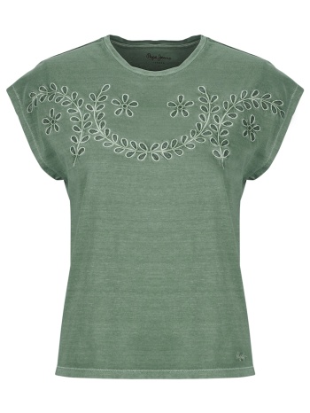 t-shirt με κοντά μανίκια pepe jeans mina