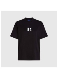 t-shirt με κοντά μανίκια karl lagerfeld camisetas mujer modèle klj slim ss k logo tee |