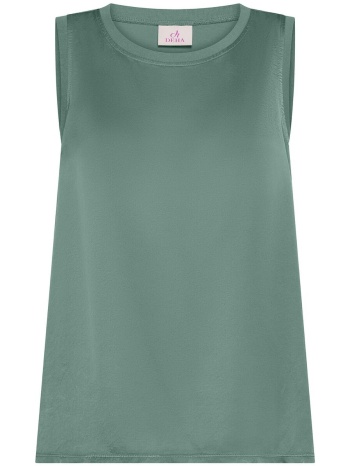 αμάνικα/t-shirts χωρίς μανίκια deha flared satin front top | σε προσφορά