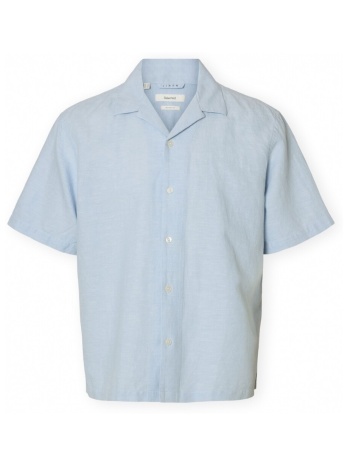 πουκάμισο με μακριά μανίκια selected noos rlxclay linen