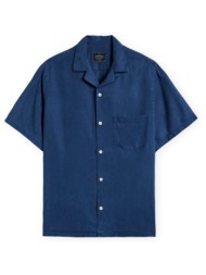 πουκάμισο με κοντά μανίκια portuguese flannel dogtown shirt - blue |