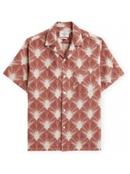 πουκάμισο με κοντά μανίκια portuguese flannel feathers shirt |