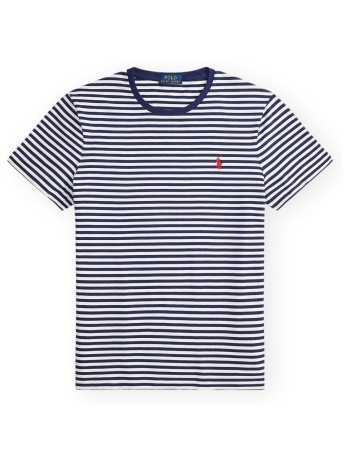 t-shirt με κοντά μανίκια polo ralph lauren custom slim fit