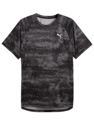 t-shirt με κοντά μανίκια puma m run velocity aop tee |