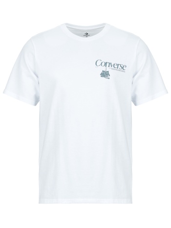 t-shirt με κοντά μανίκια converse hanging shoes tee