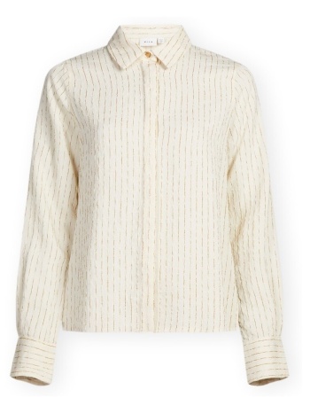 πουκάμισα vila addie shirt - birch/tapenade |