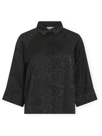 πουκάμισα vila salina shirt - black beauty |