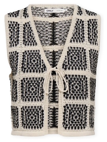 μπλούζα only loa vest - birch/black |