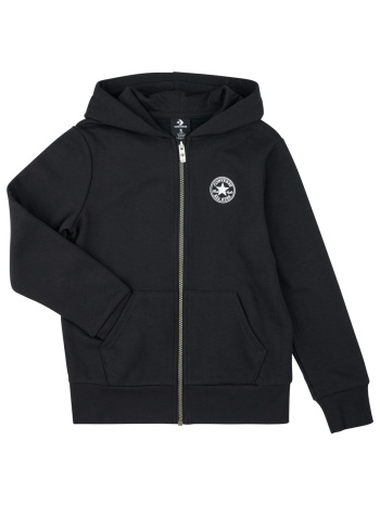 t-shirt με κουκούλα converse fleece ctp chest core fz