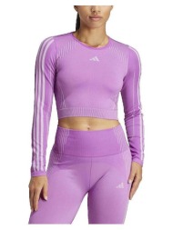μπλουζάκια με μακριά μανίκια adidas t-shirt manches longues knit coupe ajustée femme |