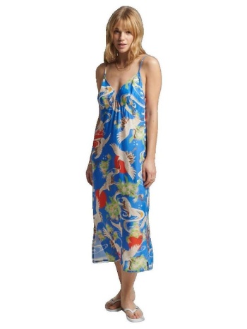 μακριά φορέματα superdry robe vintage midi |
