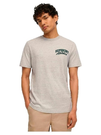 t-shirt με κοντά μανίκια superdry t-shirt avec logo brodé
