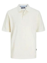 πόλο με κοντά μανίκια jack & jones polo manches courtes bluwilliam wash blanc |