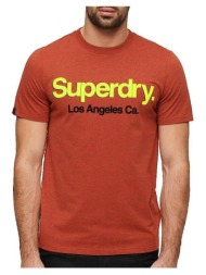t-shirt με κοντά μανίκια superdry t-shirt core logo classic washed |