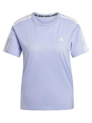 t-shirt με κοντά μανίκια adidas t-shirt own the run 3 stripes |