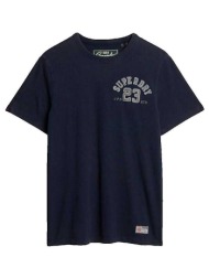 t-shirt με κοντά μανίκια superdry t-shirt vintage athletic bleu marine |