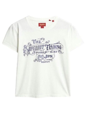 t-shirt με κοντά μανίκια superdry t-shirt ajusté métallisé
