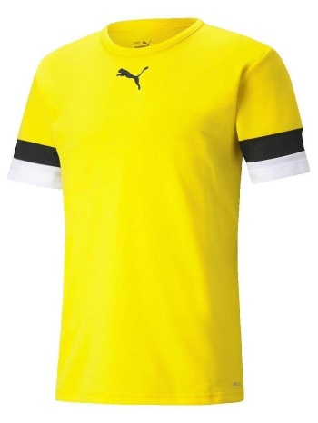 t-shirt με κοντά μανίκια puma maillot teamrisey jaune |