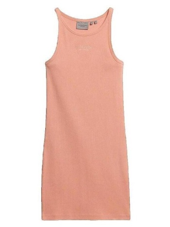 κοντά φορέματα superdry robe à côtes brodées sans manches |