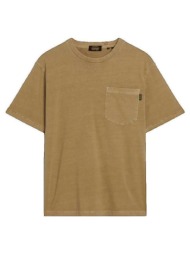 t-shirt με κοντά μανίκια superdry t-shirt contrast stitch pocket |