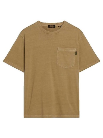 t-shirt με κοντά μανίκια superdry t-shirt contrast stitch