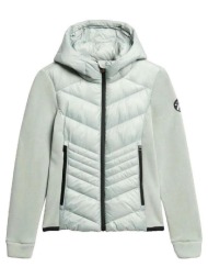 μπουφάν superdry veste storm fleece hybride avec capuche |