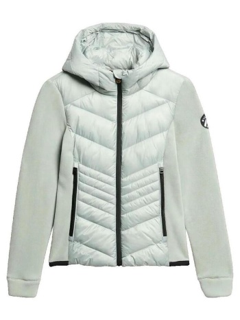 μπουφάν superdry veste storm fleece hybride avec capuche |