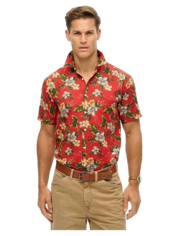 πουκάμισο με κοντά μανίκια superdry chemise hawaiian print |
