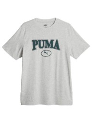 t-shirt με κοντά μανίκια puma t-shirt squad gris |