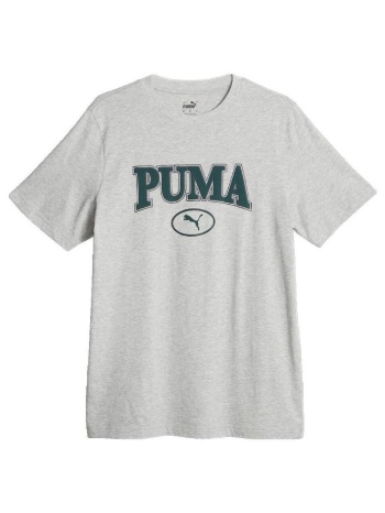 t-shirt με κοντά μανίκια puma t-shirt squad gris |