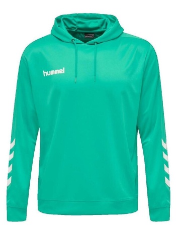 t-shirt με κουκούλα hummel sweat à capuche promo poly vert |