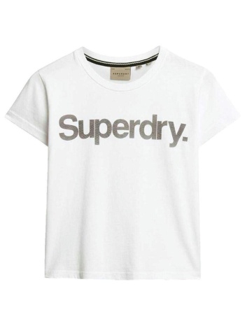 t-shirt με κοντά μανίκια superdry t-shirt core logo city