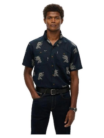 πουκάμισο με κοντά μανίκια superdry chemise beach manches