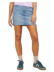 κοντές φούστες jack & jones jupe en denim stonewash bleu |