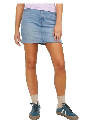 κοντές φούστες jack & jones jupe en denim stonewash bleu |