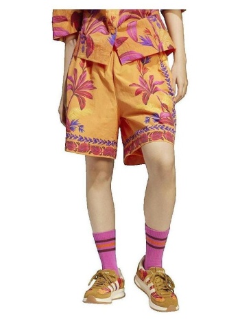 shorts & βερμούδες adidas short x farm premium ample orange