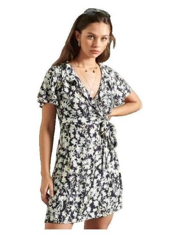 κοντά φορέματα superdry robe portefeuille été |