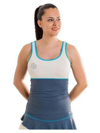 αμάνικα/t-shirts χωρίς μανίκια bb t-shirt gris denim |