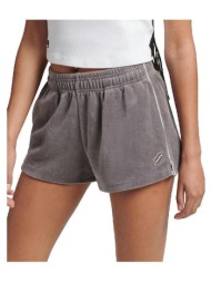 shorts & βερμούδες superdry short en velours gris |