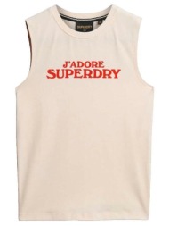 αμάνικα/t-shirts χωρίς μανίκια superdry débardeur sport luxe ajusté |