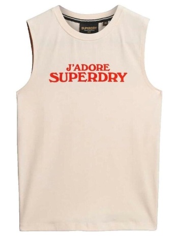 αμάνικα/t-shirts χωρίς μανίκια superdry débardeur sport