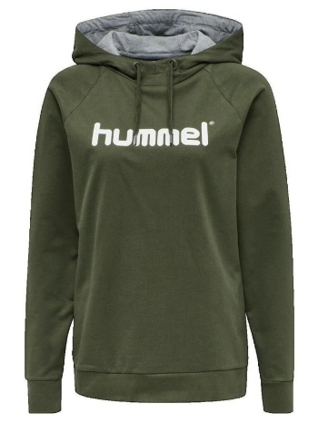 t-shirt με κουκούλα hummel sweat à capuche go cotton logo