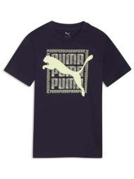 t-shirt με κοντά μανίκια puma graphic cat tee b |