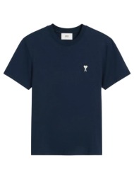 t-shirt με κοντά μανίκια ami paris t-shirt hts060.724.430 blue night |